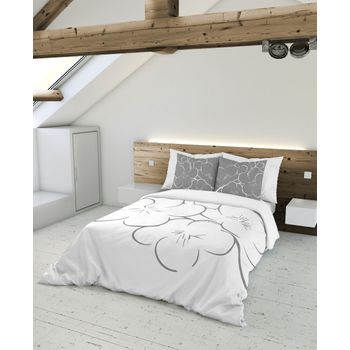 Funda Nórdica Lisa Arena Cama 150 Cm - 240x220 Cm, Algodón 200 Hilos.  Cierre Con Botones. con Ofertas en Carrefour