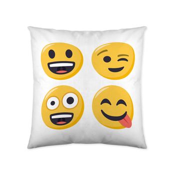 Funda De Cojín Emoji Cj 4 40x40 Cm Emoji