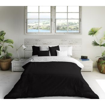 Funda Nórdica Bicolor Blanco/negro Naturals Cama 90