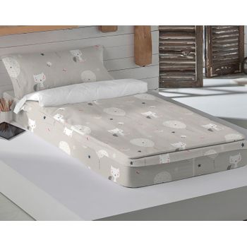 Saco Nórdico 100% Algodón Little Star 90x200 Cm (cama 90) Con Relleno Beige  con Ofertas en Carrefour