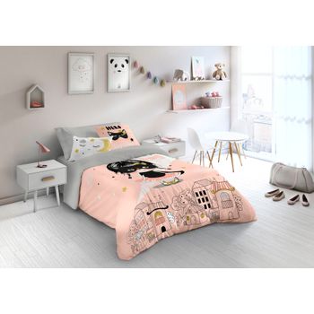 Funda Nórdica Lady Cat Cama 105 Cm Naturals