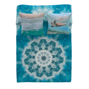 Colcha Bouti Mandala Sea Cama 135 Icehome