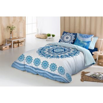 Funda Nórdica Greek Indigo Cama 90 Cm