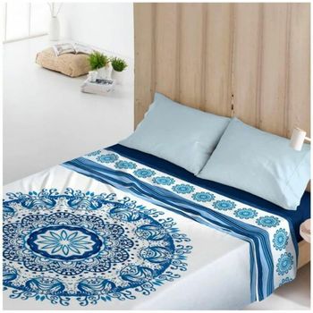 Juego De Sábanas 2 Pcs Greek Indigo Cama 90 Costura