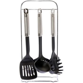 Cuchillos Swiss Chef Negros Set de 6 cuchillos profesionales suizos. Cecotec