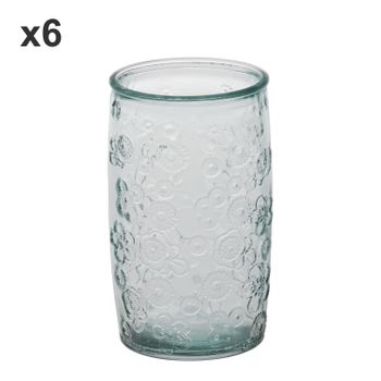 Set 6 Vasos Cristal Transparente