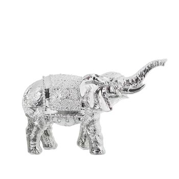 Figura Elefante Plateado