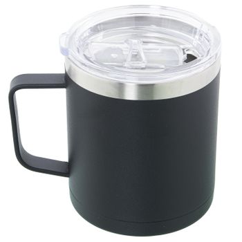 Taza Termo Negro Y Transparente