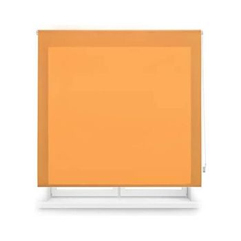 Estor Enrollable Translúcido Liso - Medidas Estor: 140x175 Ancho Por Alto - Estor Color: Naranja | Blindecor