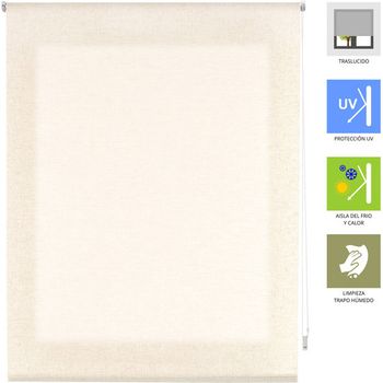 Estor Enrollable Textura Lino - Estor Lino Tamaño 160x200 - Estor Enrollable Color Beige | Blindecor