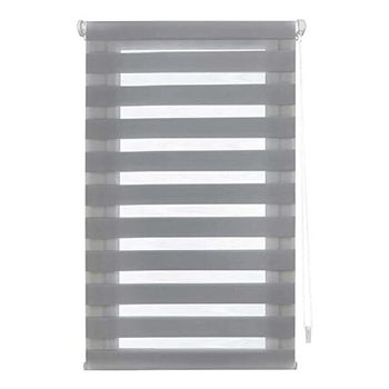 Estor Enrollable Easyfix Sin Herramientas - Medida Estor: 140x150 - Estor Gris Plata | Blindecor