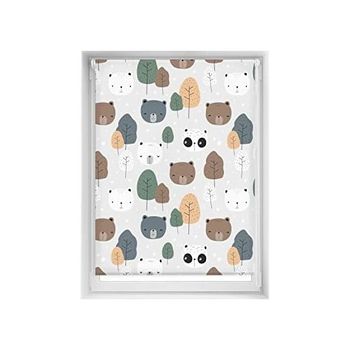 Estor Estampado Easyfix - Estor Sin Herramientas Tamaño 100x150 - Estor Sin Taladro Color Bear | Blindecor