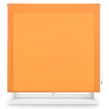 Estor Enrollable Translúcido A Medida - Estor Enrollable Tamaño 85x175 - Estor Color Naranja | Blindecor