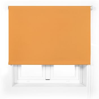 Estor Translúcido Premium A Medida - Estor Translúcido Tamaño 85x165 - Estor Enrollable Color Naranja | Blindecor