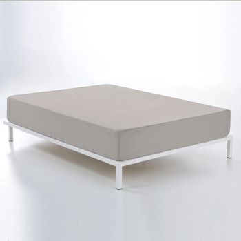 Sábana Bajera Ajustable Lisa Chocolate Cama 135 Cm - 135x190/200 Cm, 100%  Algodón. con Ofertas en Carrefour