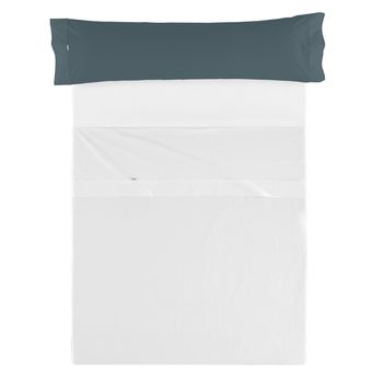 Funda De Almohada Polialgodón Color Gris Para Cama De 110 Cm