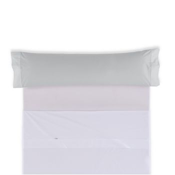 Pack De 2 Fundas De Almohada Polialgodón Color Perla 50 X 80 Cm  Cierre En Tapa Y Solapa