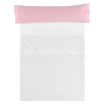 Funda De Almohada Polialgodón Color Rosa Para Cama De 150 Cm