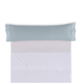 Pack De 2 Fundas De Almohada 100% Algodón 144 Hilos Color Plata 45x95 Cm