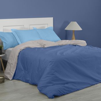 Compra Funda Nórdica de Dos Piezas Albry Azul Cama 90 cm al por mayor