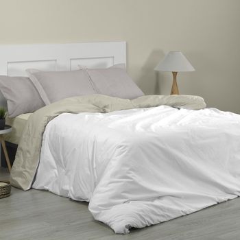 Relleno Nórdico 300gr Bicolor Reversible Cama 150/160cm 240x220cm Visón/  Beige Donegal Collections con Ofertas en Carrefour