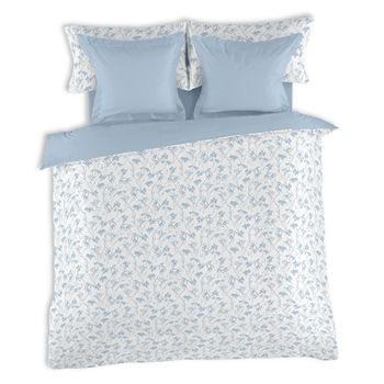 Juego De Funda Nórdica Alexandra House Living Paola Azul Cama De 180 6 Piezas