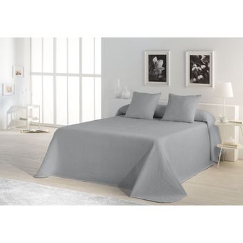 Colcha Alexandra House Living Banús Gris Perla 280 X 290 Cm (3 Piezas)