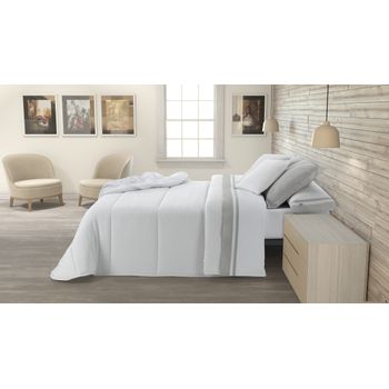 Vipalia - Edredon Relleno Nordico Cama 150 camas matrimoniales. Tacto  Pluma. Blanco Liso 300 gr Invierno. Microfibra Fibra Hueca. Suave Grueso  Comodo Transpirable Hipoalergénico. Cama 150 240x220 cm