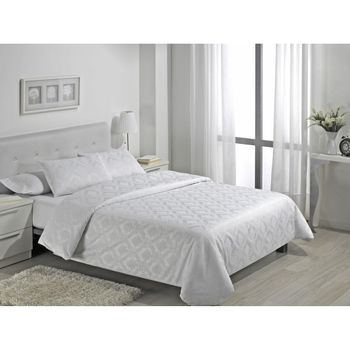 Juego De Funda Nórdica Alexandra House Living Viena Blanco Cama De 90 4 Piezas