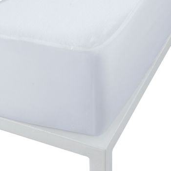 Protector De Colchón Alexandra House Living Blanco Cama De 150 150 X 200 Cm