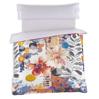 Funda Nórdica Alexandra House Living Bloom Multicolor 260 X 240 Cm Impresión Digital