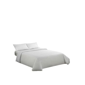 Juego De Funda Nórdica Alexandra House Living Qutun Blanco Cama De 200 4 Piezas