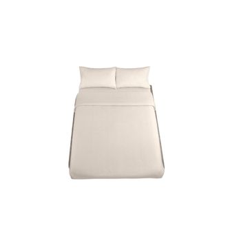 Juego De Funda Nórdica Alexandra House Living Qutun Natural Cama De 150 4 Piezas