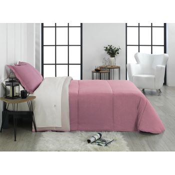 Edredón Liso Alba Relleno 250gr/m2 50% Algodón 50% Poliéster Cama 105 Cm Cuarzo