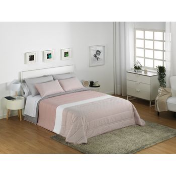 Colcha Bouti Irati Relleno 125gr/m2 Microfibra Cama 200 Cm Rosa