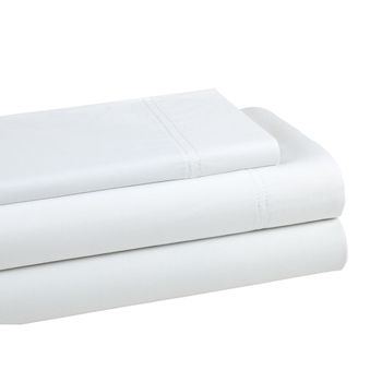 Juego De Sábanas Alexandra House Living Qutun Blanco Cama De 135/140 3 Piezas