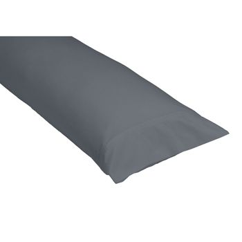 Funda De Almohada Alexandra House Living Qutun Ceniza 45 X 90 Cm (2 Unidades)