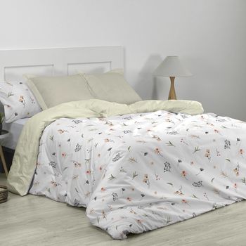 Cotton Artean - Funda Nordica Bordada Saler Cama De 150 Cierre Con