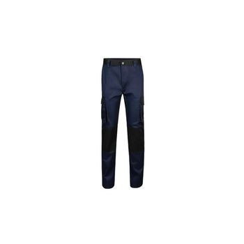 Pantalon Poliester / Algodon 240 Gr Reforzado Navy / Negro Marca Velilla