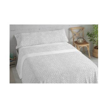 Juego De Sábanas Tres Piezas Coralina Goly Cama 105 Cm Gris con Ofertas en  Carrefour