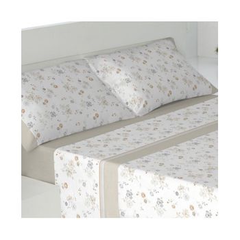 Juego de Sábanas 4 Piezas Franela Cama 150 cm TEX HOME Acuarela