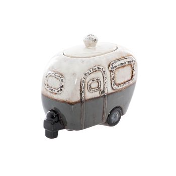 Bombonera Caravana Ceramica 23x12x19 Cm