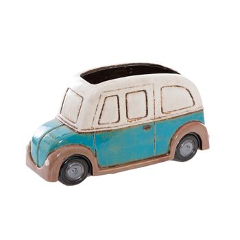 Coche Ceramica Con Macetero 31x11x17 Cm