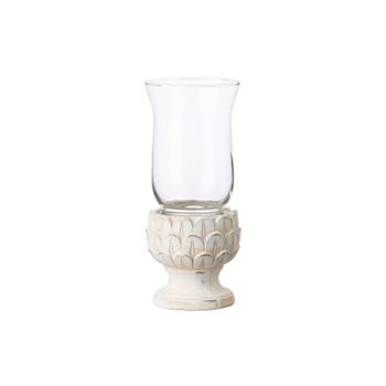 Portavelas Cristal Crema 13 X 13 X 8 Cm con Ofertas en Carrefour