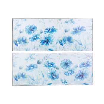 Set 2 Cuadros Flores Con Marco 40% Pm 152x5x62 Cm