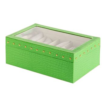 Caja Madera Verde / Dorado