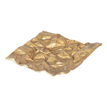 Centro Rough Gold 26x26x6 Cm