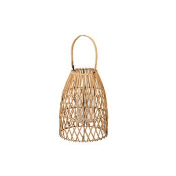 Farol Bambu-metal Natural 29x29x42 Cm