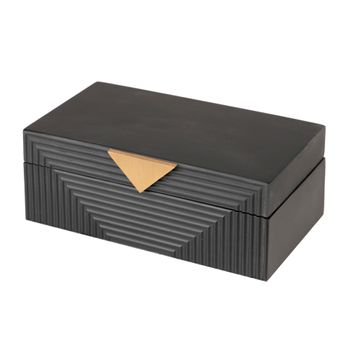 Caja Resina / Metal 22x13x8,5 Cm