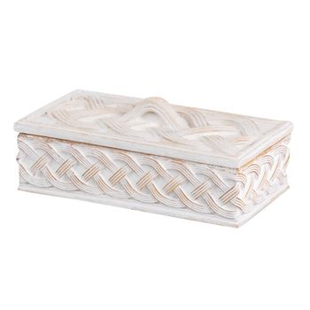 Caja Resina Blanca 20x10x7,5 Cm